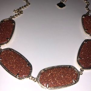 Kendra Scott Rust goldstone Necklace